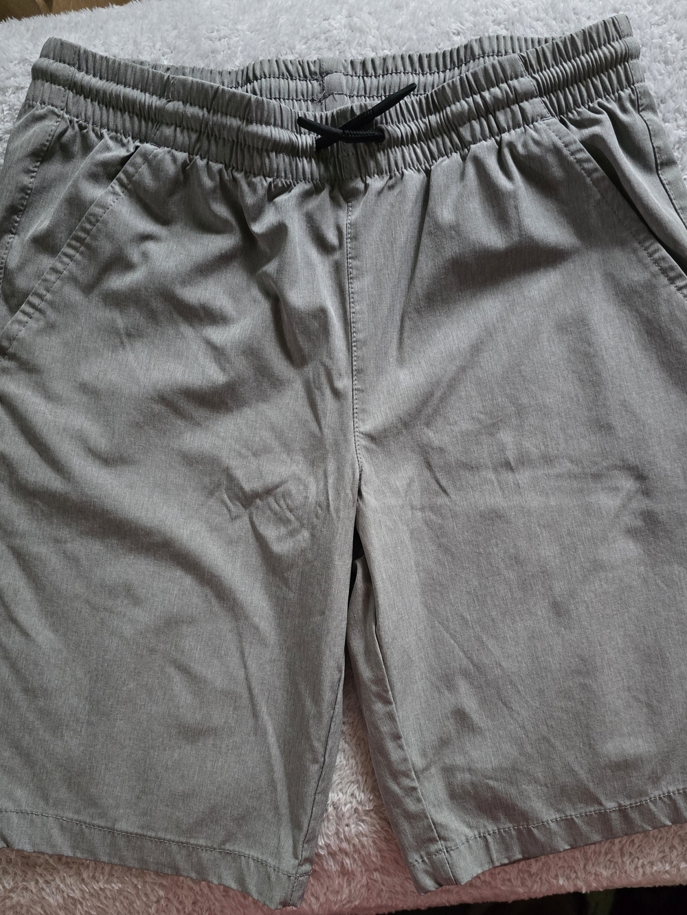Nautica Boys Gray Stretch Performance Shorts Size L (14/16) Excellent Condition